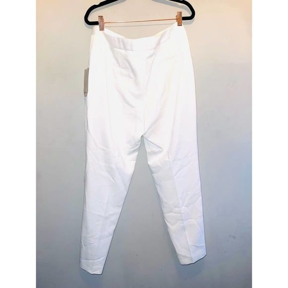 ZARA Women High waisted Cream Pants size L NWT - Picture 11 of 16